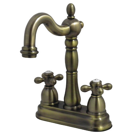 KINGSTON BRASS Bar Faucet W/out Pop-Up Rod, Antique Brass KB1493AX